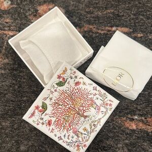 Dior White Box with Vibrant Coral Motif